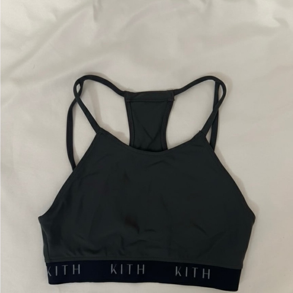 Kith Dark Gray Strappy Sports Bra